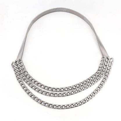 Belt chaîne for women, model Kendrixell - Zictor