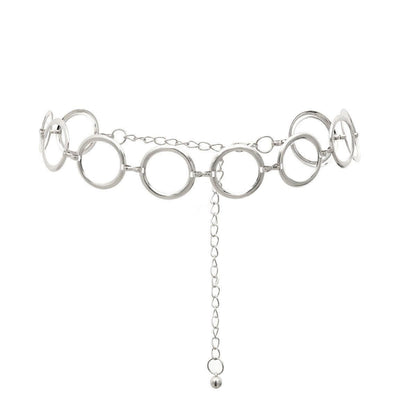 Belt chaîne for women, model Lin - Zictor
