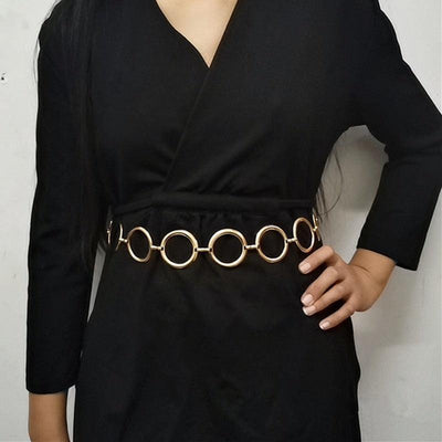 Chain Belt for Women Gold or Silver Tone - Model Lin