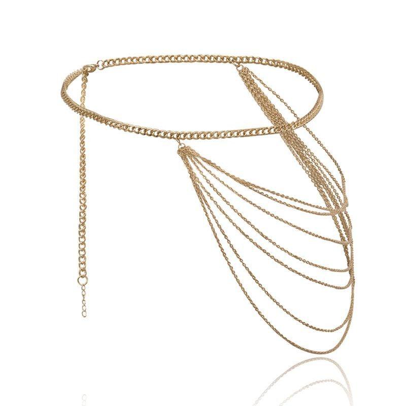 Belt chaîne for women, model Rani - Zictor