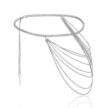 Belt chaîne for women, model Rani - Zictor