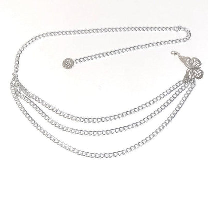 Belt chaîne for women, model Fienousa - The Boutique of the Belt