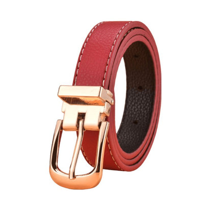 Belt child adjustable for fille ou garçon in simili vegan, buckle golden, model Payton - Zictor