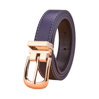 Belt child adjustable for fille ou garçon in simili vegan, buckle golden, model Payton - Zictor