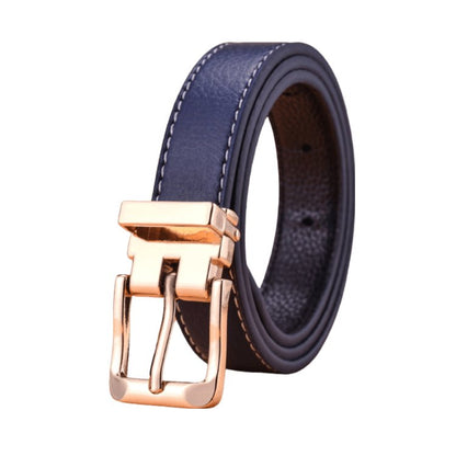 Belt child adjustable for fille ou garçon in simili vegan, buckle golden, model Shahar - Zictor