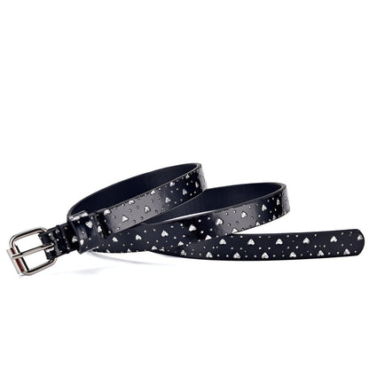 Belt Adjustable For Fille Ou Garcon In Simili Vegan Buckle Silver Model Jodie by Zictor