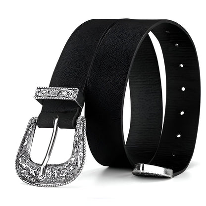Belt Adjustable For Fille Ou Garcon In Simili Vegan Buckle Western Model Giang by Zictor