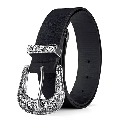 Belt child adjustable for fille ou garçon in simili vegan, buckle western, model Giang - Zictor