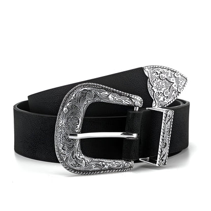 Belt Adjustable For Fille Ou Garcon In Simili Vegan Buckle Western Model Giang by Zictor