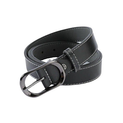Plus Size Women Belt With Oval Buckle Classic - Model Britt