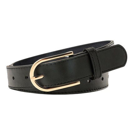 Belt classic for women to buckle in U disponible in large size, model HadSimranyany - Zictor