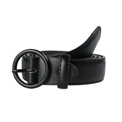 Women Belt With Round Buckle - Model Kody