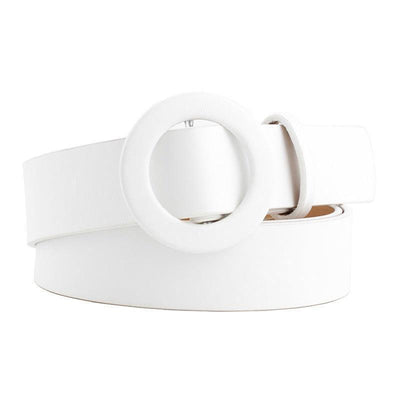 Colorful Belt With Multicolor Round Buckle - Model Korea