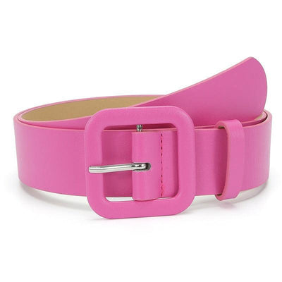 Vegan Faux Belt For Women Colorful Buckle - Model Kade