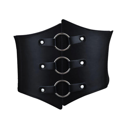 Corset Belt With Round Buckles - Model Gal
