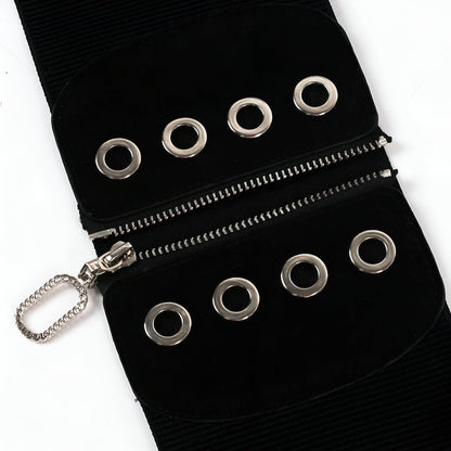 Belt TO Fermeture Eclair Ovale With Oeillets Model Storm by Zictor