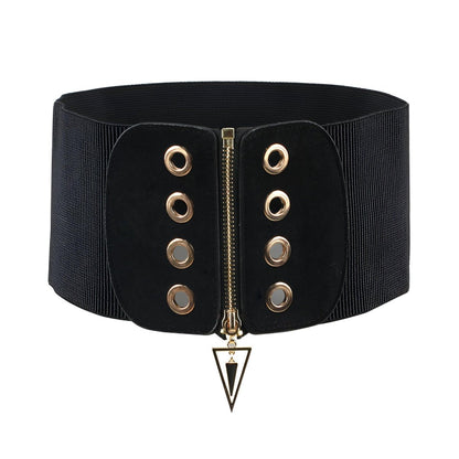 Belt corset to fermeture éclair triangle with œillets, model Peytona - Zictor