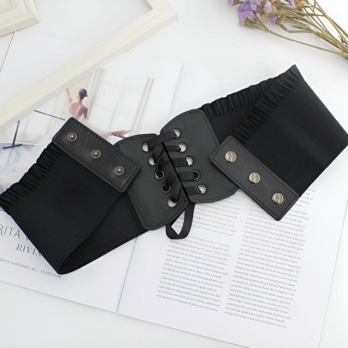 Belt TO Lacets With Oeillets Model Juri by Zictor