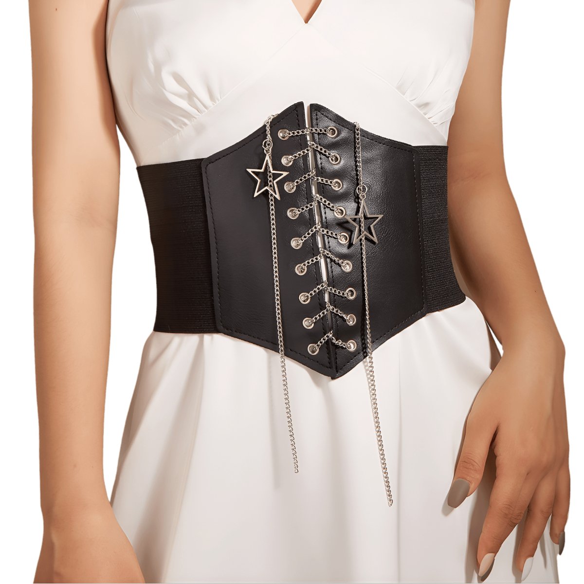 Belt With Chaines Etoiles Model Ash by Zictor