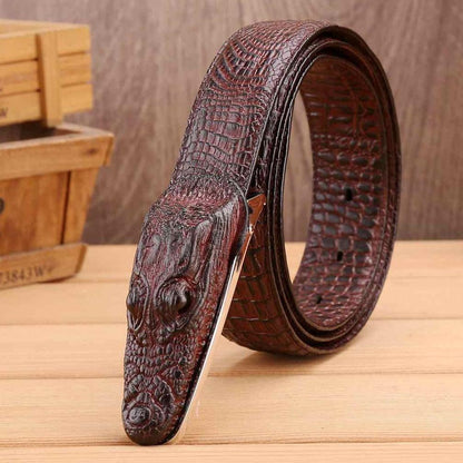 Belt Costume In Leather Crocodile For Men Model Harlow by Zictor