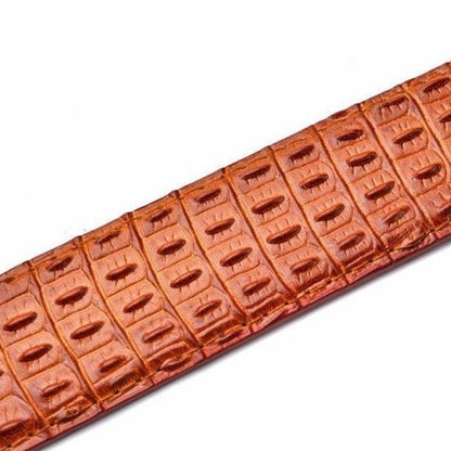 Belt Costume In Leather Crocodile For Men Model Harlow by Zictor