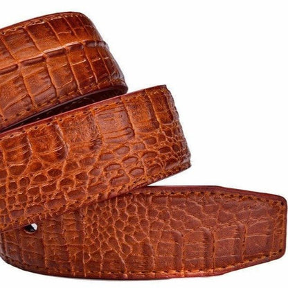 Belt Costume In Leather Crocodile For Men Model Harlow by Zictor