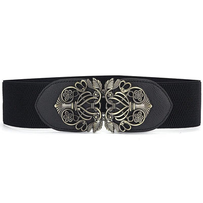 Elastic High Waist Belt For Women's Dresses - Model Eden