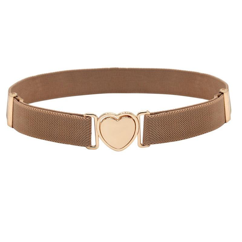 Belt elastic to attache rapide in forme of coeur, for fille, model Kay - Zictor