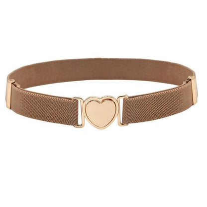 Belt elastic to attache rapide in forme of coeur, for fille, model Kay - Zictor