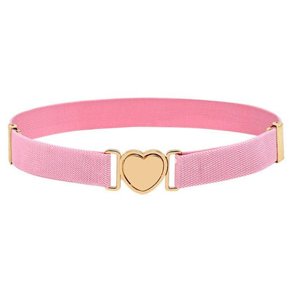Belt elastic to attache rapide in forme of coeur, for fille, model Kay - Zictor