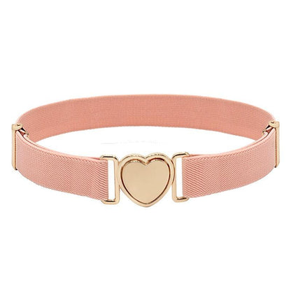 Belt elastic to attache rapide in forme of coeur, for fille, model Kay - Zictor