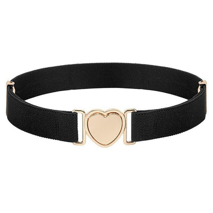 Belt elastic to attache rapide in forme of coeur, for fille, model Kay - Zictor