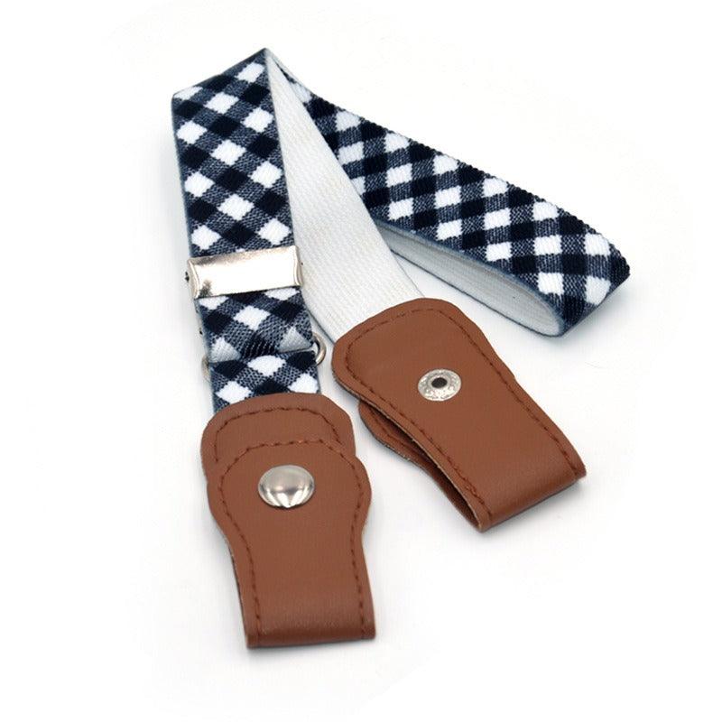 Belt elastic Without Buckle Child to carreaux, model Ming - Zictor