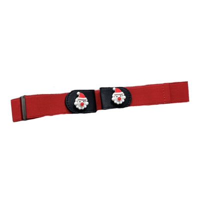 Kids No Buckle Belt With Cartoon Santa Buttons - Model Kim