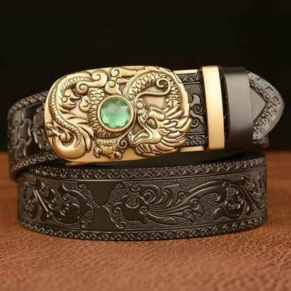 Belt Esprit Animal ornée d'a pierre to motif Dragon, model Ellerey - Zictor