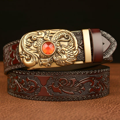 Belt Esprit Animal ornée d'a pierre to motif Dragon, model Ellerey - Zictor