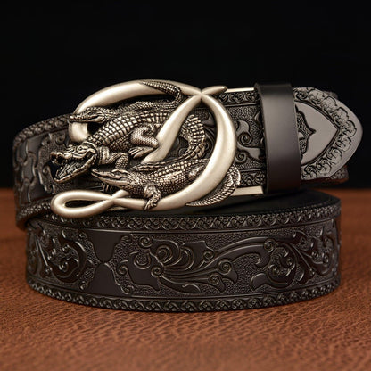 Belt Esprit Animal to buckle in forme of trois crocMadisyns, model Mar - Zictor