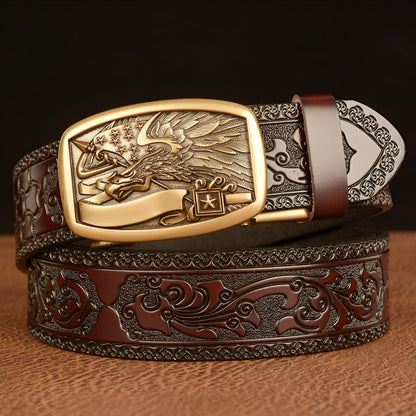 Belt Esprit Animal to motif Aigle and drapeau américain, model Dian - Zictor