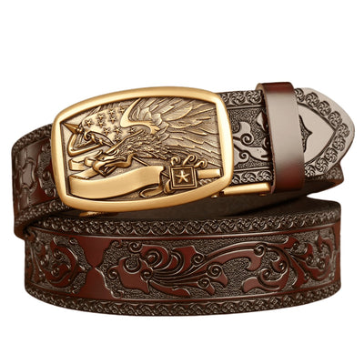 Eagle And American Flag Belt With - Model Adriel