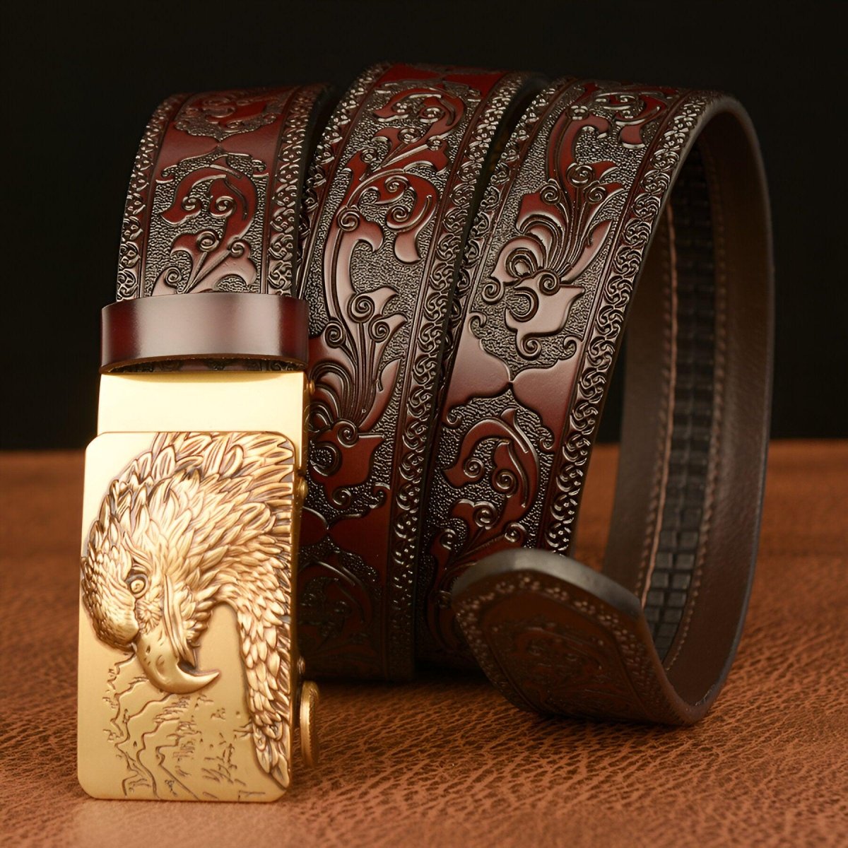 Belt Animal TO Motif Aigle And Montagnes Model Finlee by Zictor