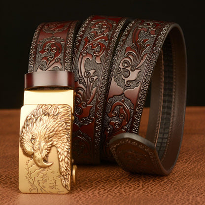 Belt Animal TO Motif Aigle And Montagnes Model Finlee by Zictor
