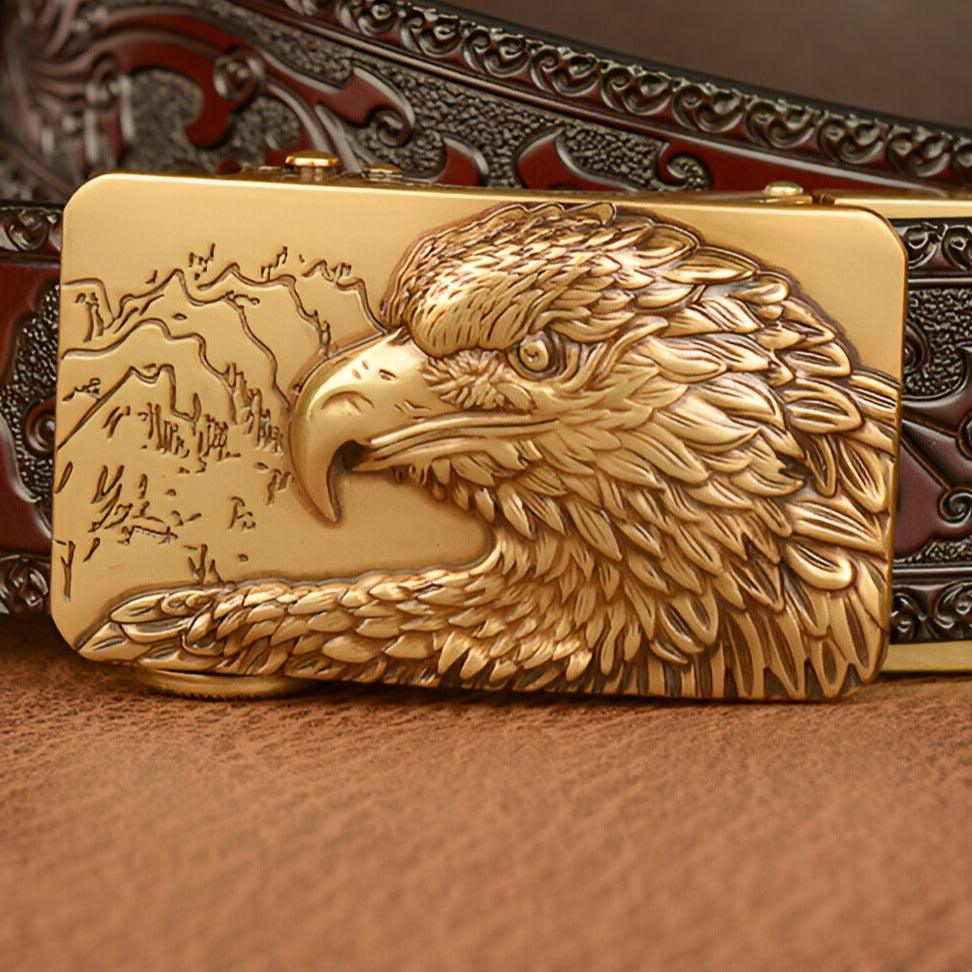 Belt Animal TO Motif Aigle And Montagnes Model Finlee by Zictor