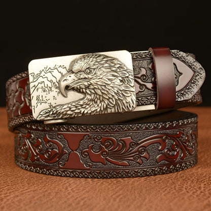 Belt Esprit Animal to motif Aigle and montagnes, model FinSimranyan - Zictor