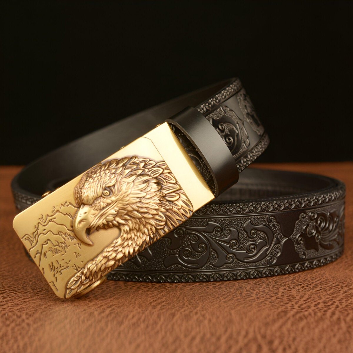 Belt Animal TO Motif Aigle And Montagnes Model Finlee by Zictor
