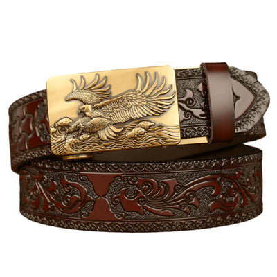 Belt With Eagle And Wave Motif - Model Navin