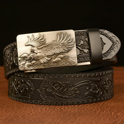 Belt Esprit Animal to motif Aigle and vSaheles, model Navin - Zictor