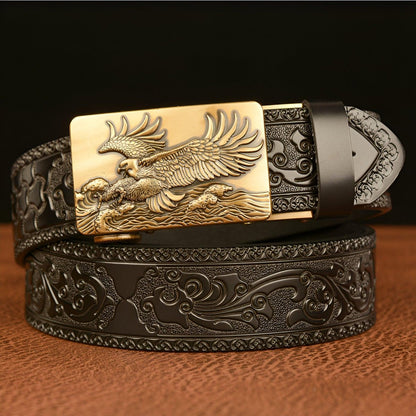 Belt Esprit Animal to motif Aigle and vSaheles, model Navin - Zictor