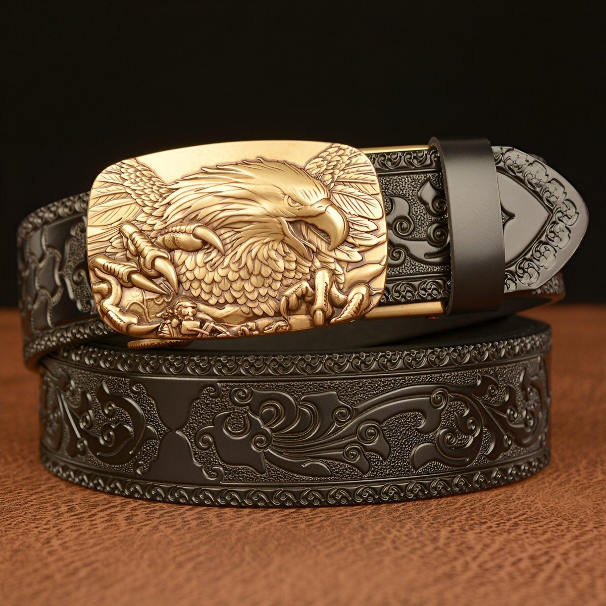 Belt Esprit Animal to motif Aigle, model GhCal - Zictor