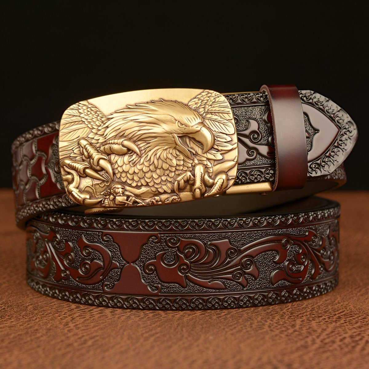Belt Esprit Animal to motif Aigle, model GhCal - Zictor