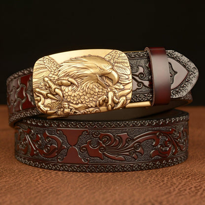 Belt Esprit Animal to motif Aigle, model GhCal - Zictor